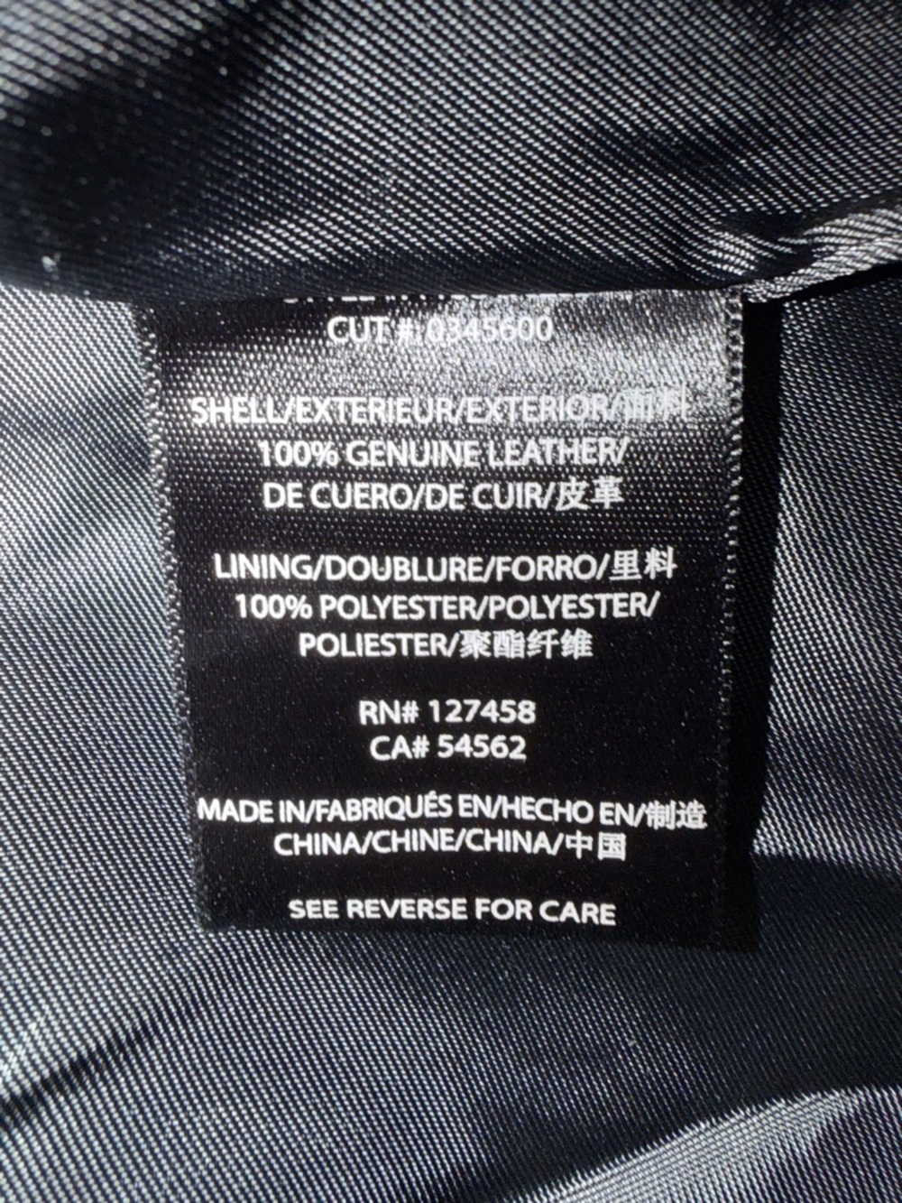 Affliction Black Leather Jacket with Embroidered Cross Back Detail NWOT Size 2XL - Picture 10 of 12